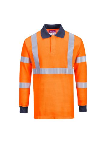 FR Modaflame HVO Polo Shirt, L, R, Orange