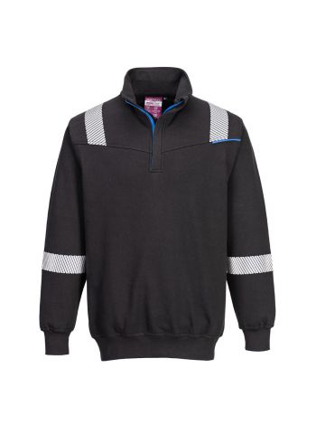 WX3 FR Modaflame Sweatshirt, L, R, Black