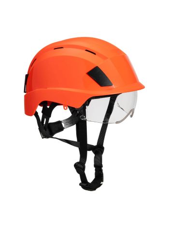 Integrated Visor Helmet, , R, Orange