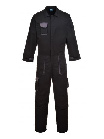 Portwest Texo Contrast Coverall, L, R, Black