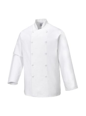 Chef's Sussex Jacket L/S , L, R, White