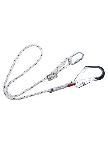 Adjustable 2m Restraint Lanyard , , R, White