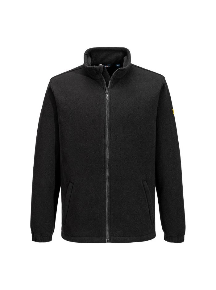 Anti-Static ESD Fleece, 4XL, R, Black