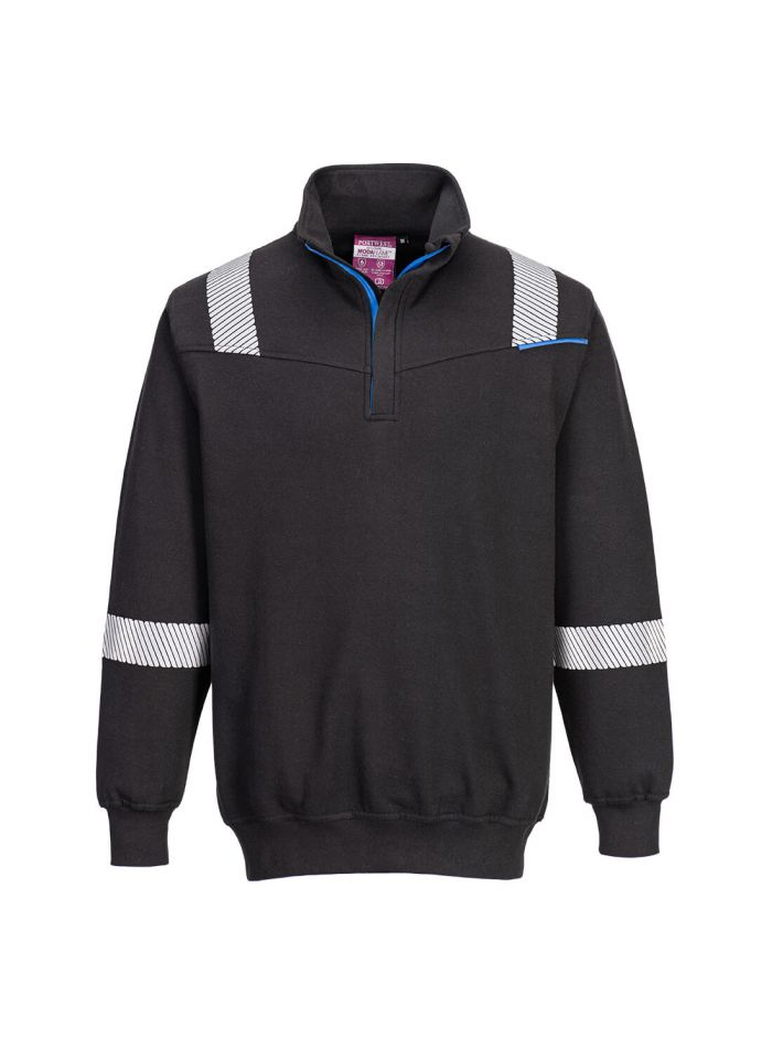 WX3 FR Modaflame Sweatshirt, L, R, Black